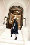 Long Cape in Black Galant