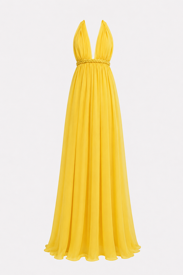 Calypso Dress in Yellow