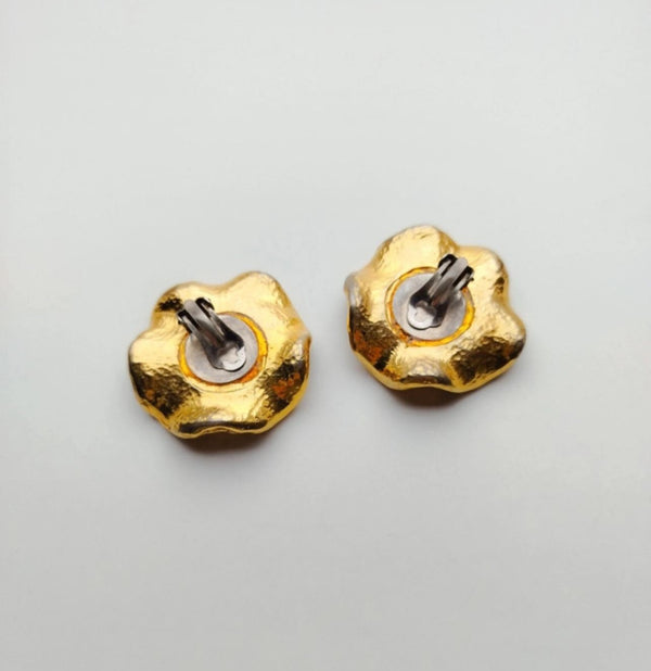 XXL Gold Couture Braided earrings