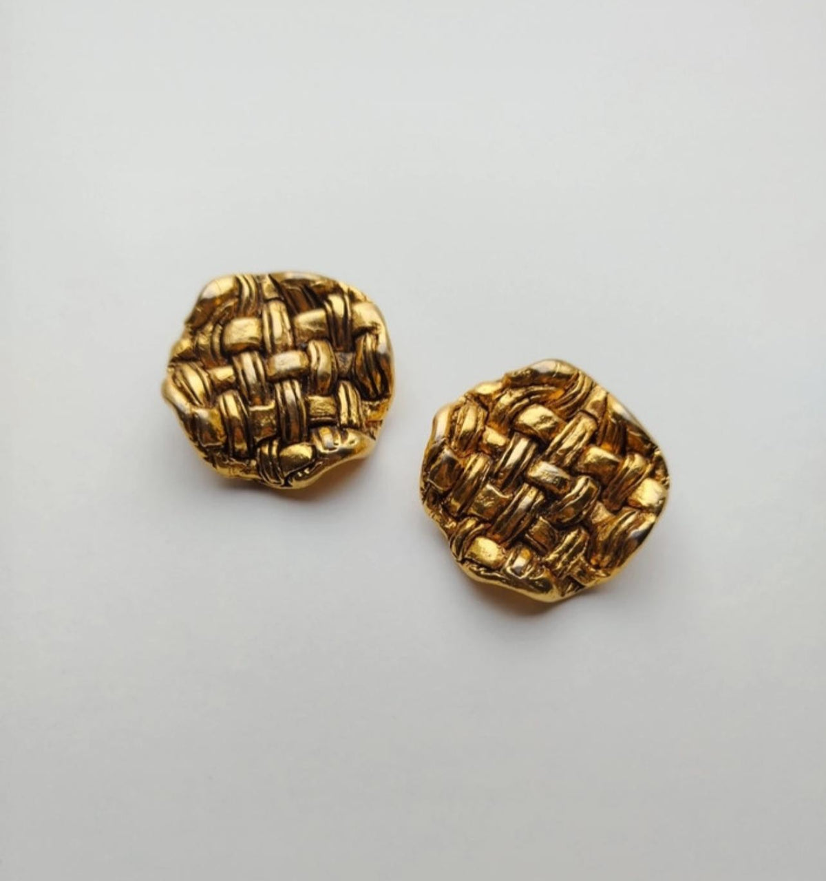 XXL Gold Couture Braided earrings