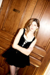 Ariane Dress in Black Velvet