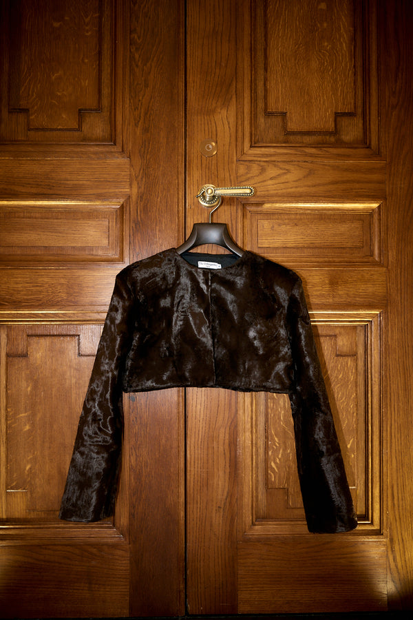 Louise Vest in Chocolate Galant