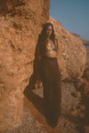 Elena Skirt in Brown Mousseline