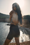 Elena Mini Skirt in Brown
