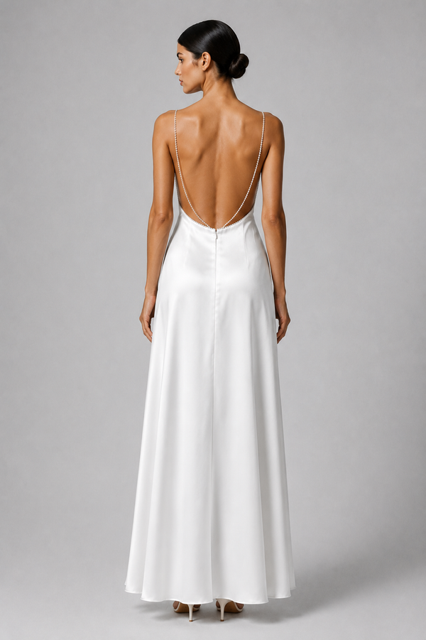 Jenna Long Dress in White