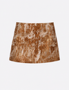 Mini skirt in Bronze Camouflage
