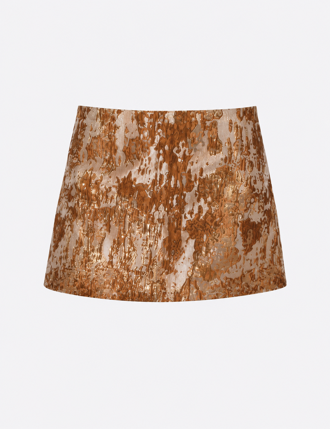 Mini skirt in Bronze Camouflage