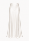 Elena Skirt in White Satin
