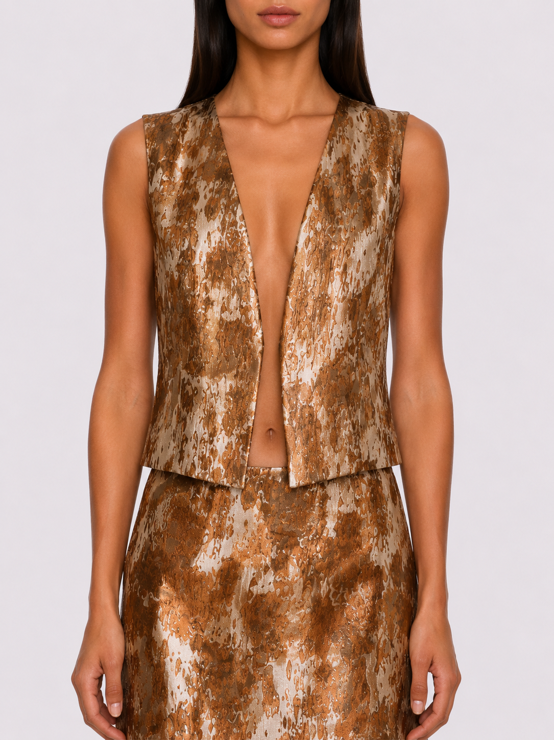 Comporta Vest in Bronze Camouflage