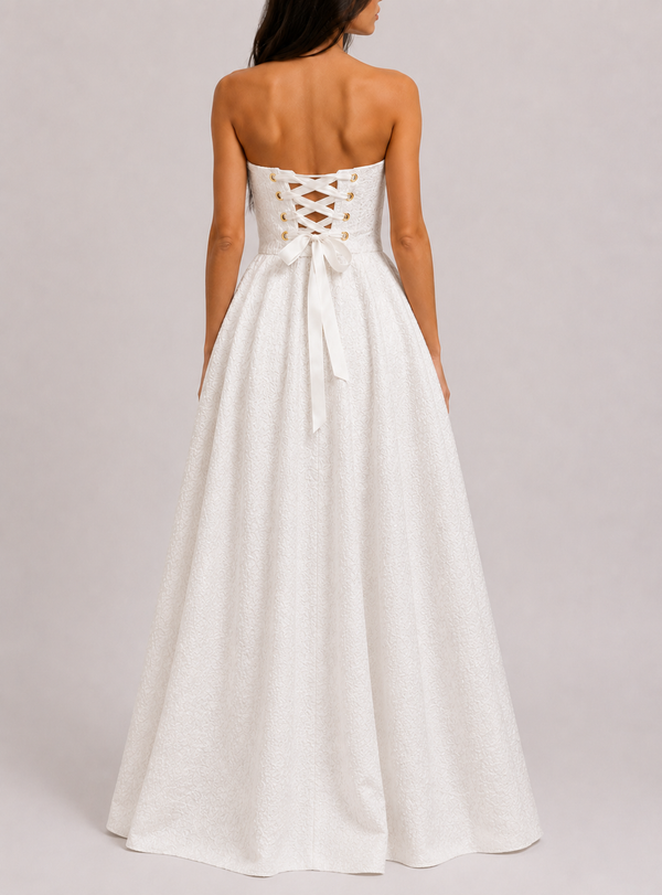 Mirage Long Dress in Diamant