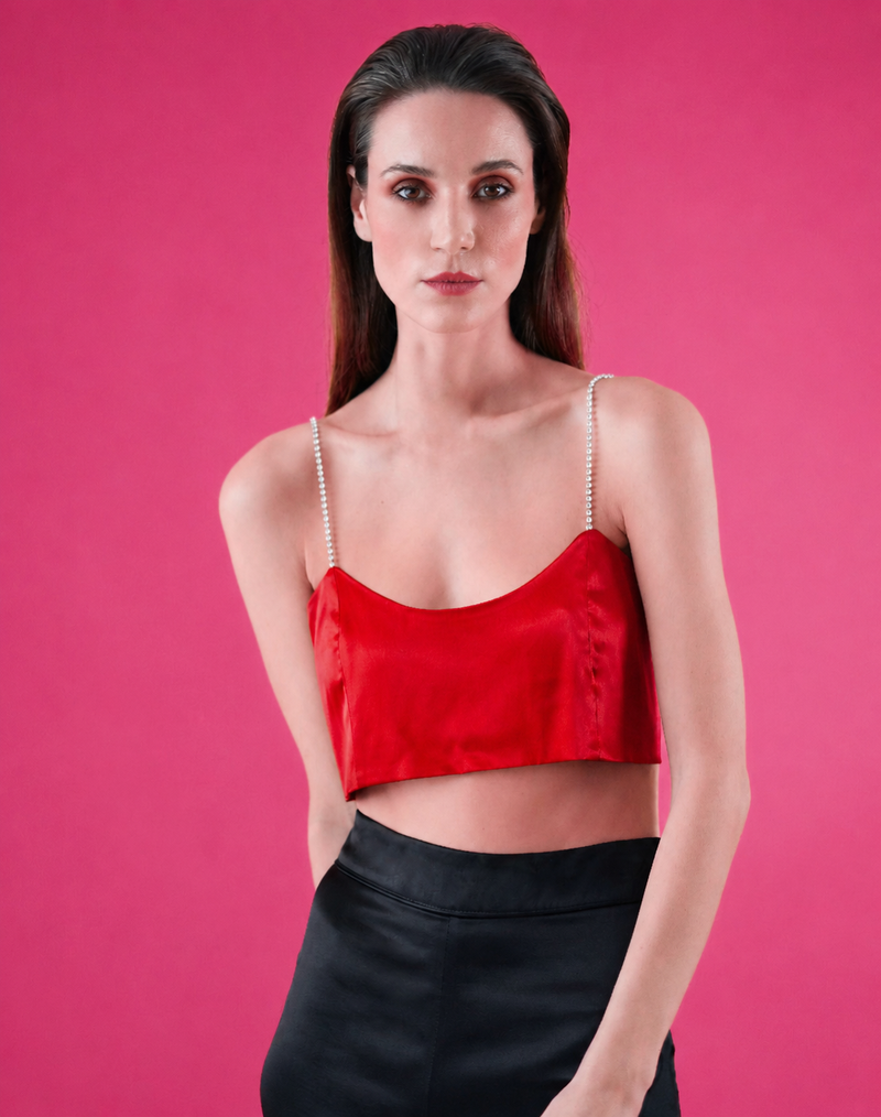 Gigi Red Crop Top