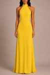 Joy Long Dress in Yellow