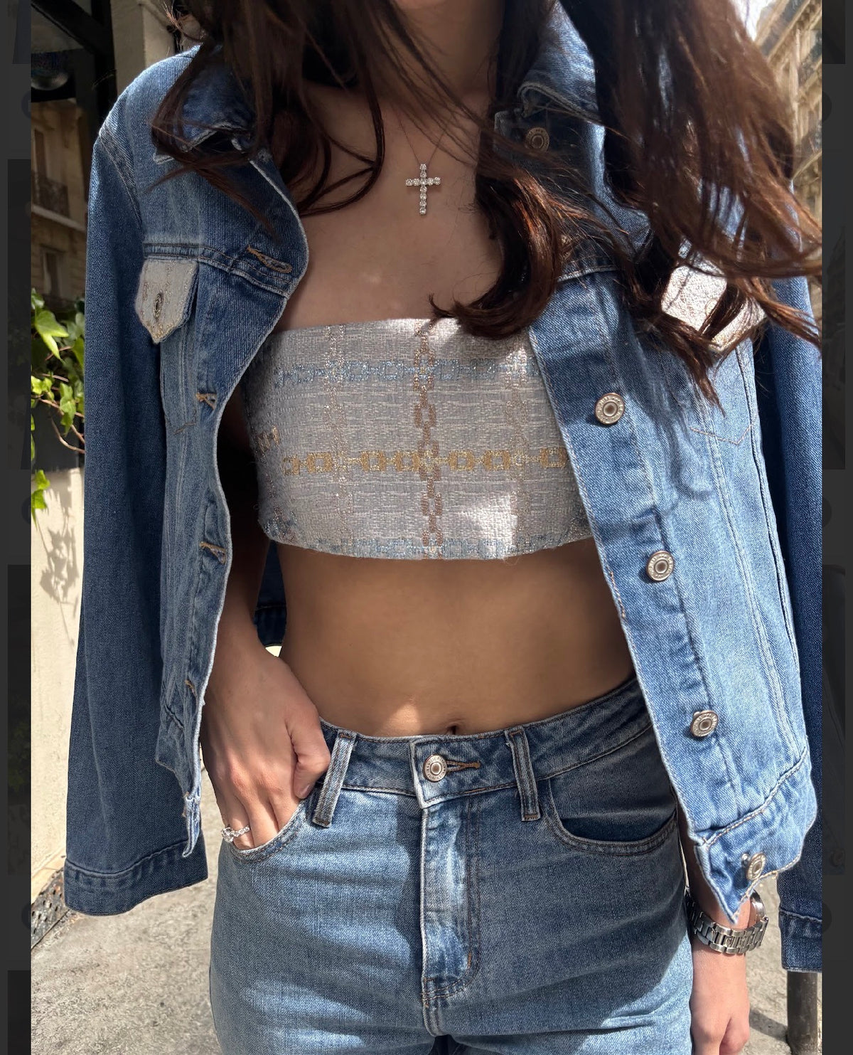 Angie Mini Bustier in Atlantis