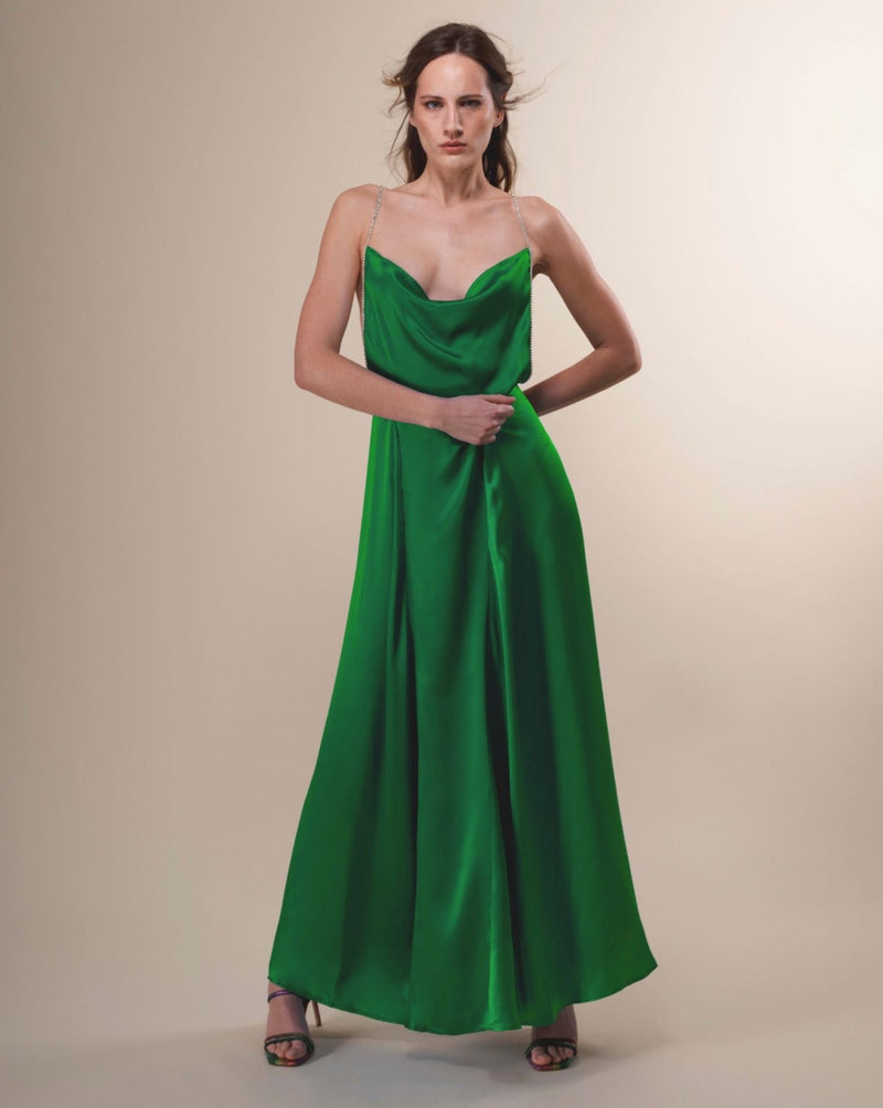 Jenna Long Dress in green