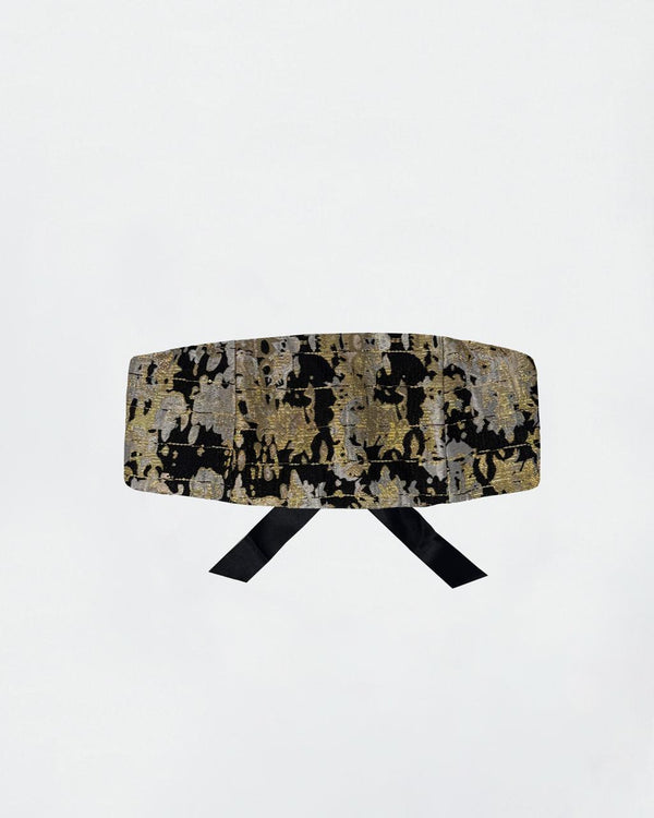 Angie Mini Bustier in Black Camouflage