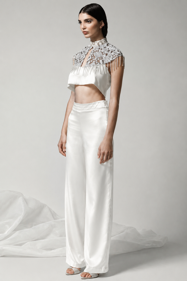 Gigi White Crop Top