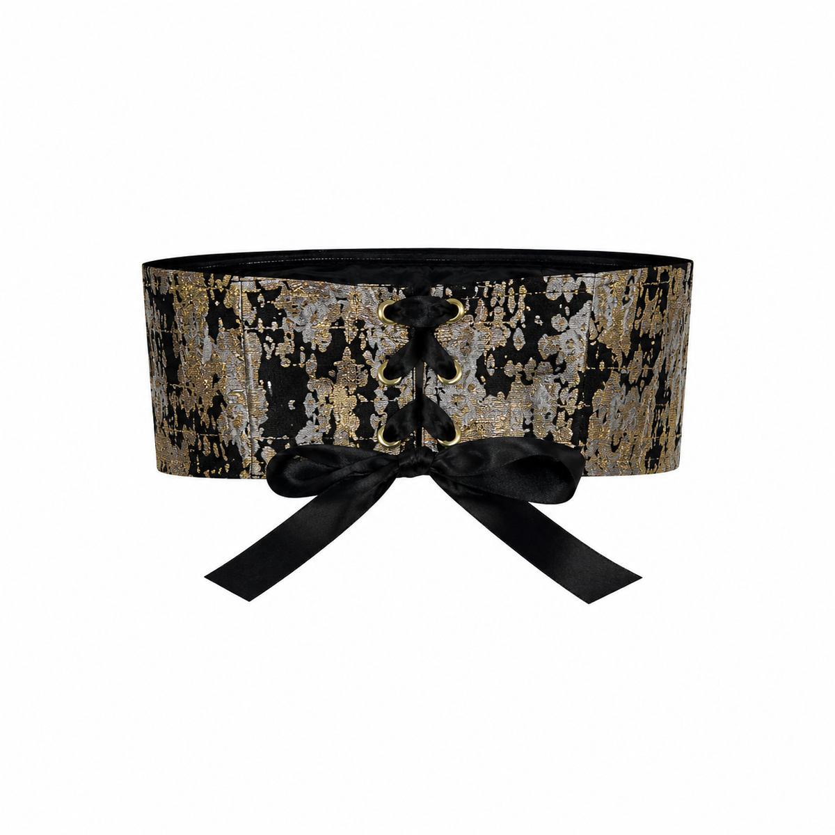 Angie Mini Bustier in Black Camouflage