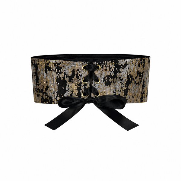 Angie Mini Bustier in Black Camouflage