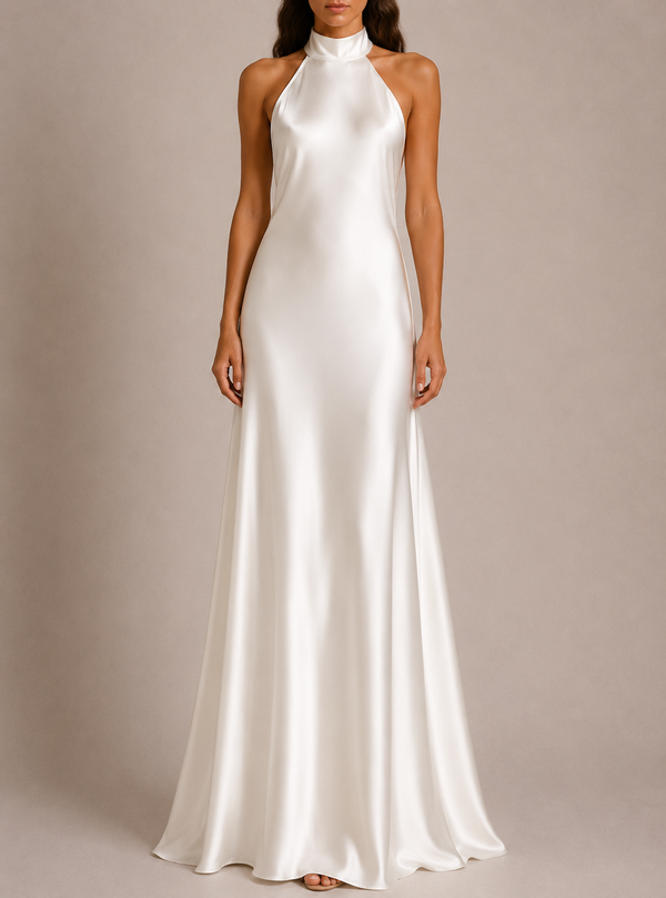 Joy Long Dress in White