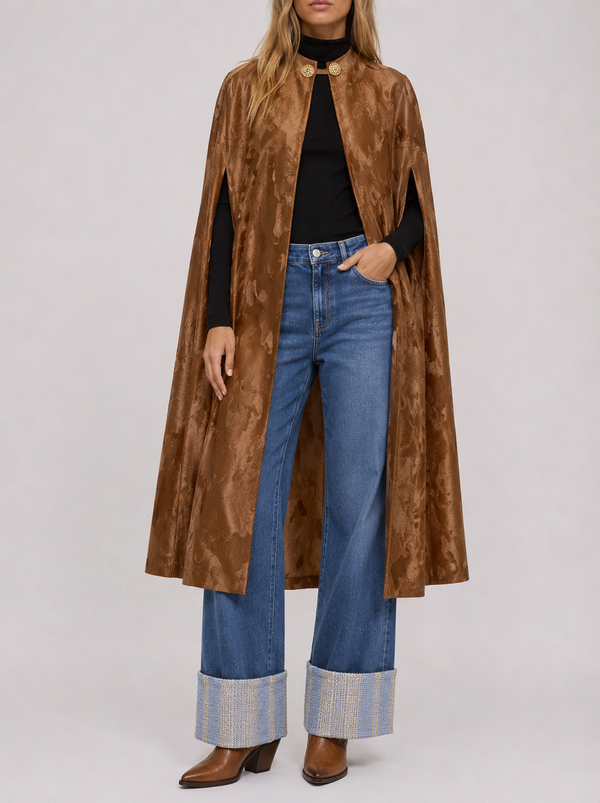 Long Cape in Camel Galant