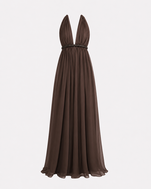 Calypso Dress in Brown