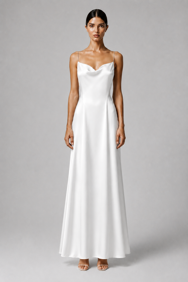 Jenna Long Dress in White