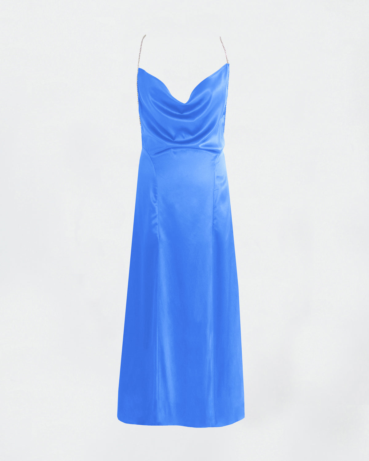 baby blue slip dress Jenna Long Dress in Baby Blue