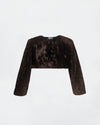 Louise Vest in Chocolate Galant