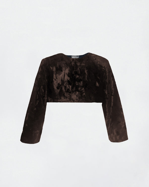 Louise Vest in Chocolate Galant