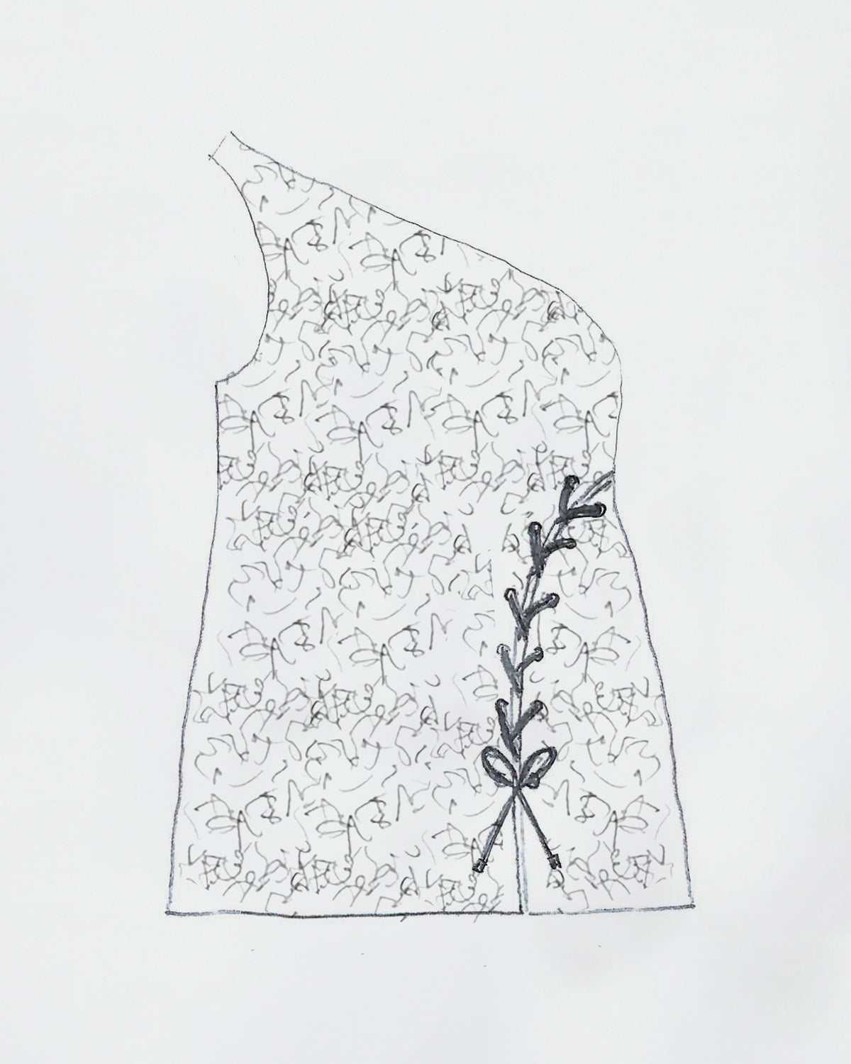 Robe lacée tweed