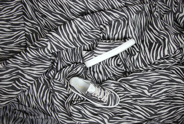 Sneakers Upcycled  Zebra Jacquard